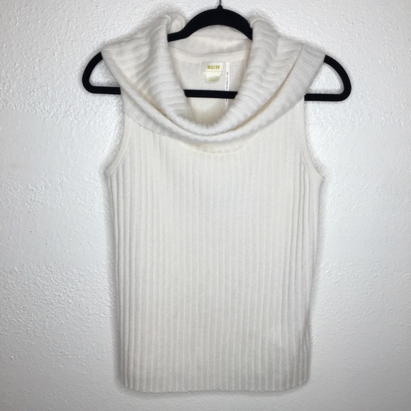 Maeve by Anthropologie Cowl Neck Cashmere Sleeveless Top M - Picture 1 of 5